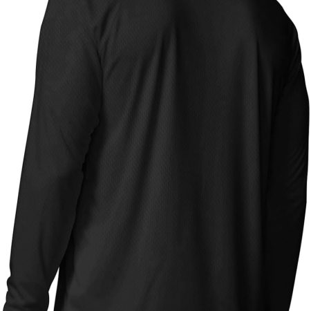 Men's UPF 50+ Long Sleeve Tee Shirts UV Sun Protection Quick Dry Tee Shirt Swim Athletic Running Workout